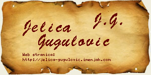 Jelica Gugulović vizit kartica